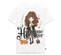 Spreadshirt Harry Potter Hermione Granger Chibi T Shirt Enfant Premium, 134/140 (8 Ans), Blanc