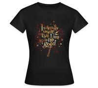Spreadshirt Harry Potter Je Jure Solennellement - Citation Humour T-Shirt Femme, XXL, Noir