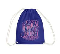 Spreadshirt Harry Potter La Voie 9 ¾ Design en Rose Et Bleu Sac À Dos Cordon, Taille Unique, Bleu Roi