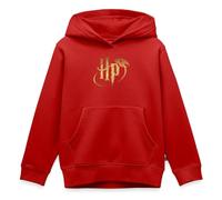 Spreadshirt Harry Potter Logo Le Vif d'or Cadeau Magique Sweat À Capuche Enfant Premium, 146/152 (10 Ans), Rouge
