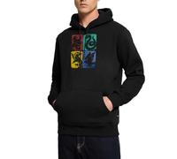 Spreadshirt Harry Potter Maisons Poudlard Sweat À Capuche Homme Premium, S, Noir