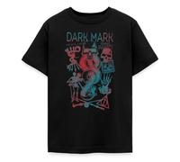 Spreadshirt Harry Potter Marque des Ténèbres & Horcruxe Design T Shirt Ado, 152/164 (12-14 Ans), Noir