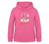 Spreadshirt Harry Potter Rather Stay at Hogwarts Poudlard Noël Pull Moche École Sweat À Capuche Femme, S, Rose