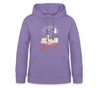 Spreadshirt Harry Potter Rather Stay at Hogwarts Poudlard Noël Pull Moche École Sweat À Capuche Femme, XL, Lavande
