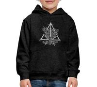 Spreadshirt Harry Potter Reliques De La Mort Symbole Sweat À Capuche Premium Enfant, 152/164 (12-14 Ans), Charbon