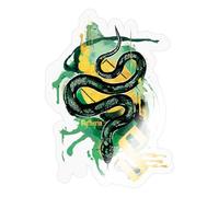Spreadshirt Harry Potter Serpent Serpentard/Slytherin Autocollant/Sticker, 10 x 10 cm, brillant transparent