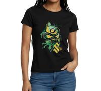 Spreadshirt Harry Potter Serpent Serpentard/Slytherin T Shirt Femme, XXL, Noir
