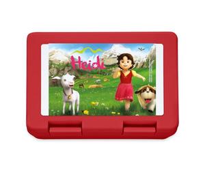 Spreadshirt Heidi Avec Chèvre Blanchette Lunch Box, taille unique, rouge