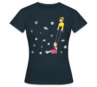 Spreadshirt Heidi Se Balance avec Pierre T Shirt Femme, M, Marine