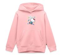 Spreadshirt Hello Kitty avec des Patins À roulettes Sweat À Capuche Enfant Premium, 158/164 (12 Ans), Rose