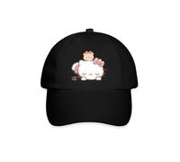 Spreadshirt Hello Kitty avec Un Ours en Peluche sur Le Dos Casquette Classique, Taille Unique, Noir/Noir