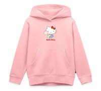 Spreadshirt Hello Kitty avec Une Sucette Sweat À Capuche Enfant Premium, 146/152 (10 Ans), Rose