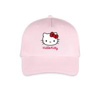Spreadshirt Hello Kitty Classique avec Lettrage Hello Kitty Casquette de Baseball Bio Enfant, Taille Unique, Rose pâle