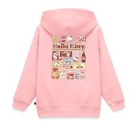 Spreadshirt Hello Kitty Collage De Snacks Sweat À Capuche Enfant Premium, 158/164 (12 Ans), Rose