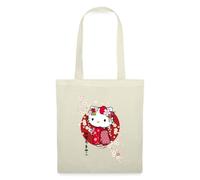 Spreadshirt Hello Kitty dans Un Kimono avec des Fleurs Tote Bag, Taille Unique, Nature