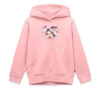 Spreadshirt Hello Kitty Et Ses Amis Ballons en Forme De Cœur Sweat À Capuche Enfant Premium, 158/164 (12 Ans), Rose