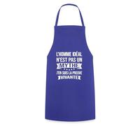 Spreadshirt Homme Idéal Preuve Vivante Humour Tablier Cuisine, taille unique, bleu royal