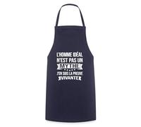 Spreadshirt Homme Idéal Preuve Vivante Humour Tablier Cuisine, taille unique, marine