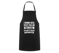 Spreadshirt Homme Idéal Preuve Vivante Humour Tablier Cuisine, taille unique, noir
