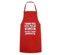 Spreadshirt Homme Idéal Preuve Vivante Humour Tablier Cuisine, taille unique, rouge