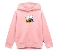 Spreadshirt Hot Wheels Made to Race Sweat À Capuche Enfant Premium, 158/164 (12 Ans), Rose