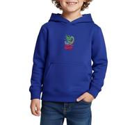 Spreadshirt Hot Wheels Serpent Born to Skate Sweat À Capuche Enfant Premium, 134/140 (8 Ans), Bleu Roi