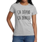 Spreadshirt Humour Noël Ca Dépend Ca Dépasse T Shirt Femme