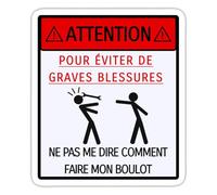 Spreadshirt Humour Pour Mécaniciens Pas Me Dire Comment Faire Mon Boulot Autocollant Sticker, 10 x 10 cm, blanc mat
