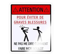 Spreadshirt Humour Pour Mécaniciens Pas Me Dire Comment Faire Mon Boulot Autocollant Sticker, 10 x 10 cm, brillant transparent