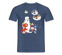 Spreadshirt Il était Une Fois… Hello Maestro Vous explique Le Corps T Shirt Homme, M, Denim foncé
