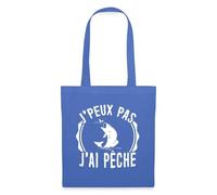 Spreadshirt J’Peux Pas J’Ai Pêche Humour Pêche Cadeau Pêcheur Tote Bag, taille unique, bleu pâle