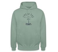 Spreadshirt J’Peux Pas J’AI Tennis Raquette Sweat À Capuche Unisexe