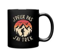 Spreadshirt J’Peux Pas J’Ai Trek Humour Randonneur Mug Tasse, taille unique, noir