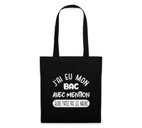 Spreadshirt J'ai Eu Mon Bac Mention Cadeau Bachelier Diplome Tote Bag