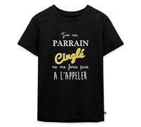 Spreadshirt J'Ai Un Parrain Cinglé Filleul Citation Drôle T-Shirt Premium Enfant, 98/104 (2 Ans), Noir