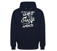 Spreadshirt J'aime Chasse Et Apéros Cadeau Chasseur Sweat À Capuche Unisexe