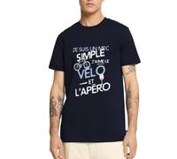Spreadshirt J'aime Le Vélo Et L'Apéro T Shirt Homme Premium