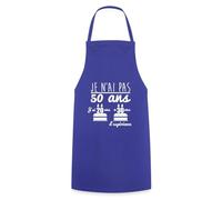 Spreadshirt Je N'ai Pas 50 Ans Cadeau d'Anniversaire Tablier Cuisine, taille unique, bleu royal