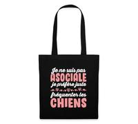 Spreadshirt Je Ne Suis Pas Asociale Je Préfère Les Chiens Tote Bag