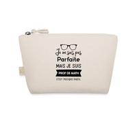 Spreadshirt Je Ne suis Pas Parfaite mais Je suis Prof De Math Cadeau Humour Trousse, Taille Unique, Nature