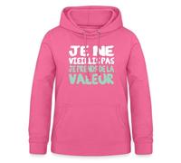 Spreadshirt Je Ne Vieillis Pas Je Prends De La Valeur Sweat À Capuche Femme, L, Rose
