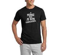 Spreadshirt Je Pense Donc Je suis Complotiste T Shirt Homme
