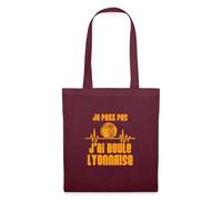 Spreadshirt Je Peux Pas J’ai Boule Lyonnaise Humour Cadeau Lyon Tote Bag, taille unique, bordeaux