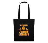 Spreadshirt Je Peux Pas J’ai Boule Lyonnaise Humour Cadeau Lyon Tote Bag, taille unique, noir