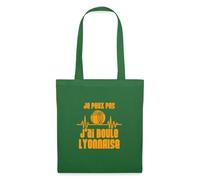 Spreadshirt Je Peux Pas J’ai Boule Lyonnaise Humour Cadeau Lyon Tote Bag, taille unique, vert sapin