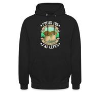 Spreadshirt Je Peux Pas J'Ai Cèpes Champignon Cèpe Cadeau Chasseur Sweat À Capuche Unisexe, M, Noir