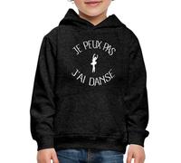 Spreadshirt Je Peux Pas J'Ai Danse Sweat À Capuche Premium Enfant, 152/164 (12-14 Ans), Charbon