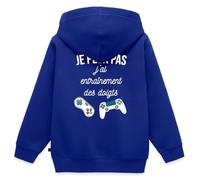 Spreadshirt Je Peux Pas J'Ai Entraînement des Pouces Gameur Veste À Capuche Enfant Premium, 158/164 (12 Ans), Bleu Roi