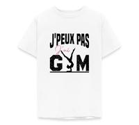 Spreadshirt Je Peux Pas J'Ai Gym - Tenue De Gym - Humour Gymnastique T Shirt Ado, 152/164 (12-14 Ans), Blanc
