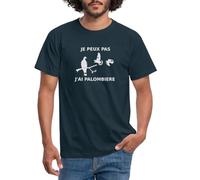 Spreadshirt Je Peux Pas J'Ai Palombière Humour T-Shirt Homme, L, Marine